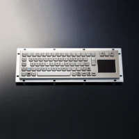 Custom Metal Industrial Touchpad Keyboards For Kiosks Banking Medical CNC Machine Brushed Stainless Steel Keyboard