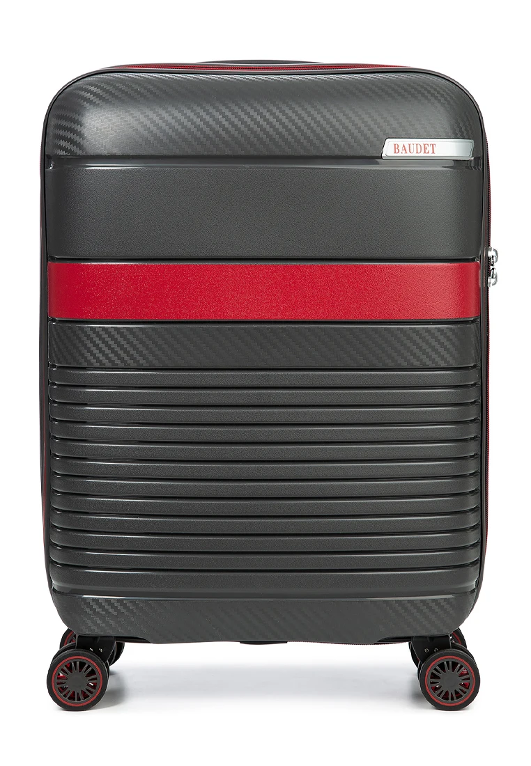 Чемодан пластиковый на четырех колесах BAUDET для ручной клади (размер S) 34 5 л. | Багаж