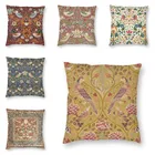 Винтажный чехол в скандинавском стиле с цветочным узором Вильям Моррисом, наволочки из полиэстера для подушки, чехол для дивана, наволочка 40*40, домашний декор