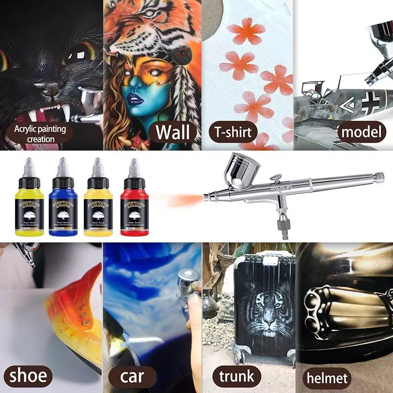 Аэрограф акриловые краски пигментные чернила для одежды профессиональная