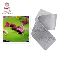 butterflies silicone cake lace mold cake decorating tool border decoration lace mold kitchen baking tool