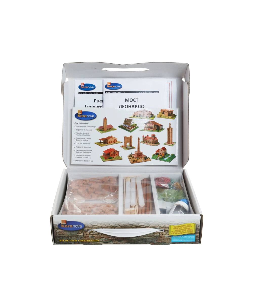 30251 Конструктор из обожженной глины. &quotМост Леонардо&quot. Умная бумага. UMBUM. Keranova. |