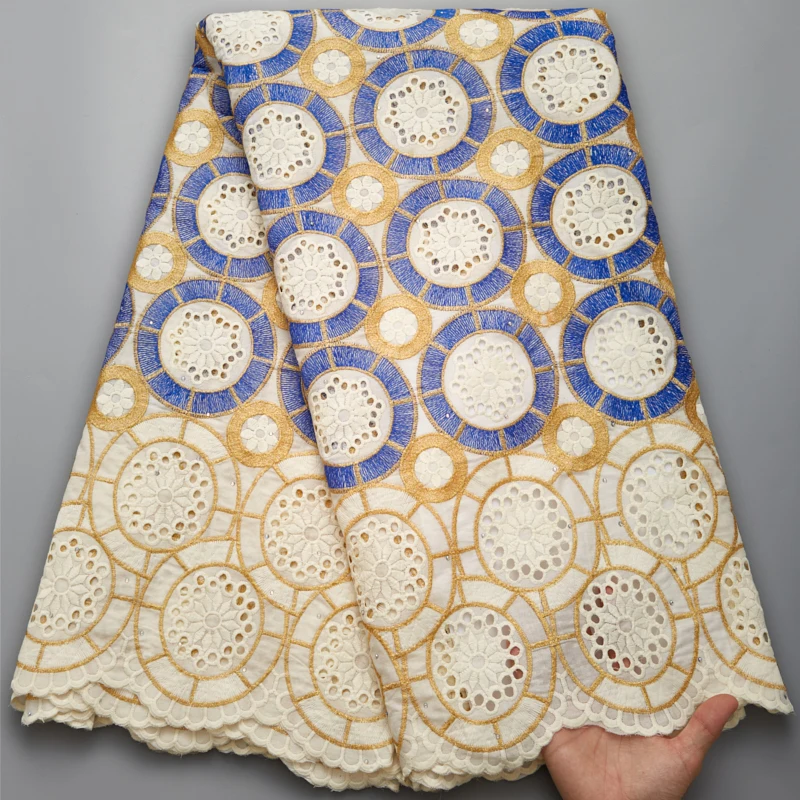 2022 Высококачественная африканская кружевная ткань с вышивкой нигерийская
