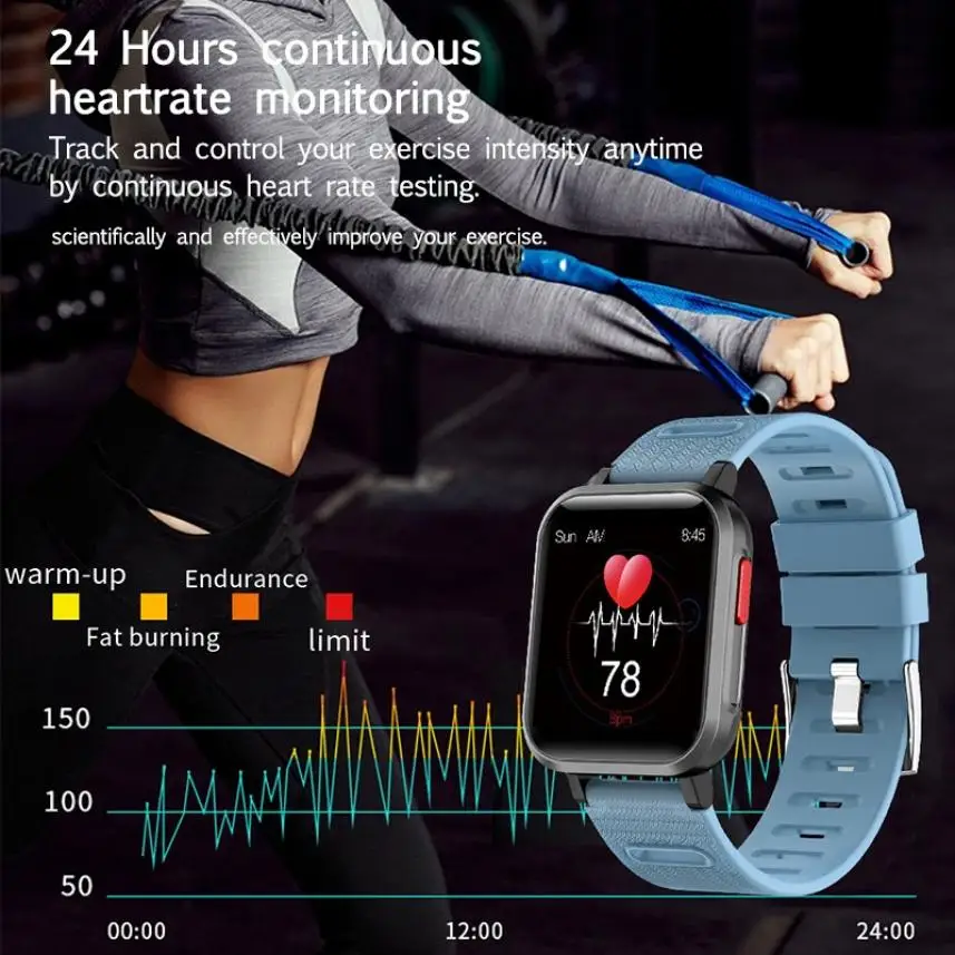 

G11 1.3 inch Large Screen Full Touch Smart Watch Bluetooth Sports Heart Rate Blood Pressure Sleep Monitoring Smart Bracelet