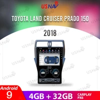 usnav 16 2018 for toyota land cruiser pardo 150 4g32g tesla screen android 9 car multimedia gps navi head unit stereo carpaly