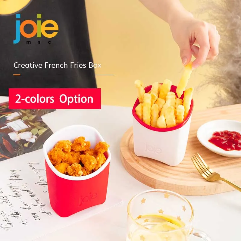 JOIE Creativ French Fry Stand Cone Holder Silicone Plastic Snacks Display Stand Buffet Cone Snack Display Stand Fries Baskets