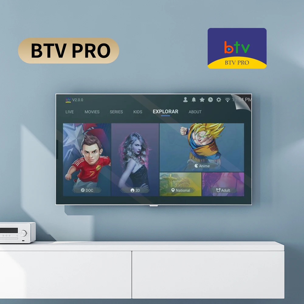 

BTV Pro TV film is suitable for Android box, smart TV Brazil iptv Android TV