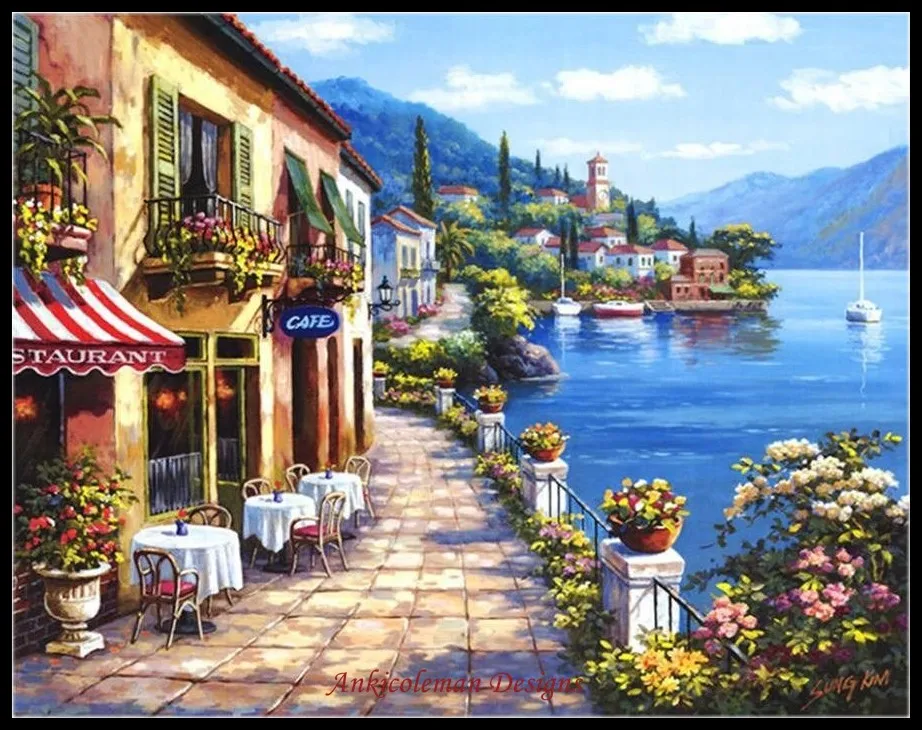 

Набор для вышивки крестом 14 карат, «сделай сам», масляная живопись, вышивка крестиком, «сделай сам», искусство, декор ручной работы, обзор на ...