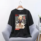 Футболка женская с принтом аниме Evergarden, модная уличная одежда с коротким рукавом, топ в стиле Харадзюку, хип-хоп