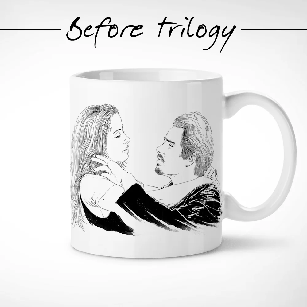 BEFORE TRILOGY - SUNRISE MUG // Coffee Cup Celine Jesse Julie Delpy Ethan Hawke Richard Linklater Movie Lover Gift Romantic Cult Cinema Autor Film