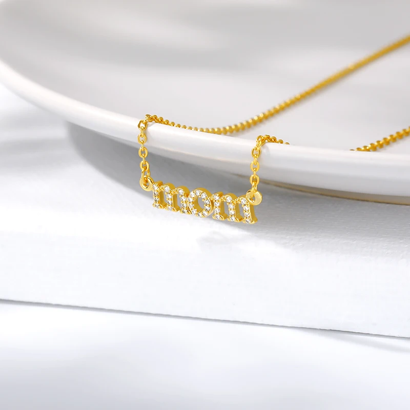 Рождественские подарки для мамочек с украшением в виде кристаллов мамы ожерелье