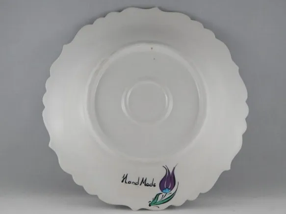 Turkish Ceramic Decorative Plate-Handmade Tulip Platter