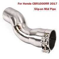 for honda cbr1000rr 2017 2018 2019 slip on exhaust system middle pipe connecting link tube stainless steel motorcycle