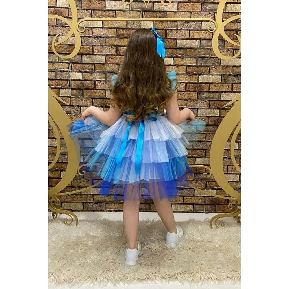 

Little girls dresses for party and wedding summer 2021 high quality tutu princess party dress for girls 4-8 years old.5day deliv