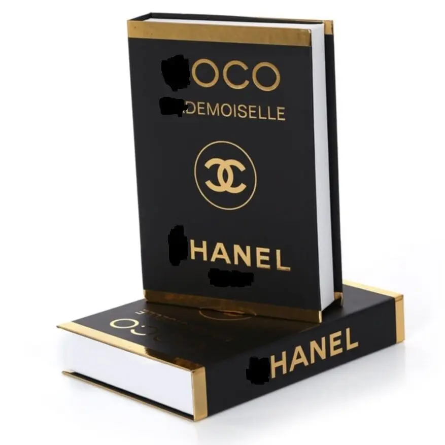 

Home Decor Detachable Book Storage Box Fake Fashion Study Room Decoration Accessory Christmas Coffee Shop