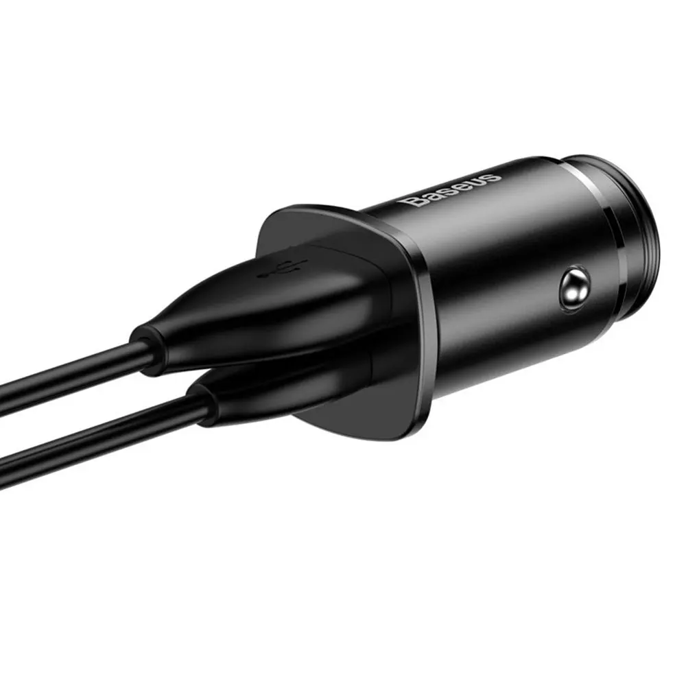 Автомобильное зарядное устройство Baseus Square metal A+C 30W PPS Car Charger PD3.0 быстрая и
