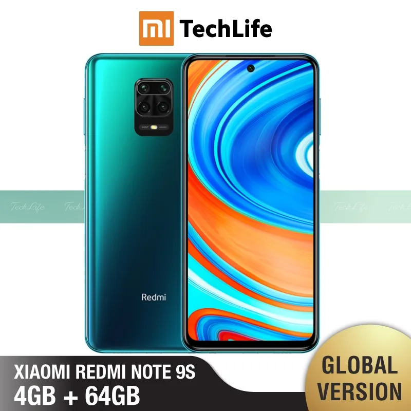 Глобальная Версия Xiaomi Redmi Note 9S 4 Гб RAM 64 ROM (абсолютно новый/Герметичный) redmi note 9s note9s