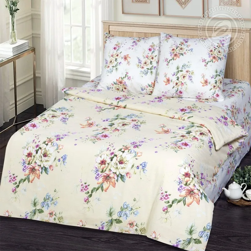 Ткань набивная Бязь 220 см - Очарование |