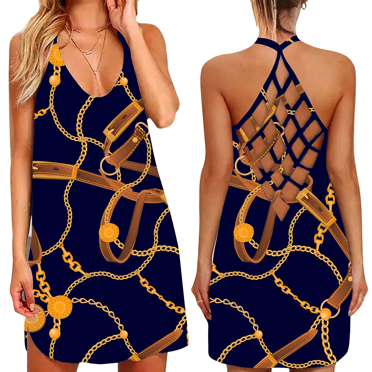 Женское ажурное платье макси с открытой спиной и рукавами винтажное в горошек