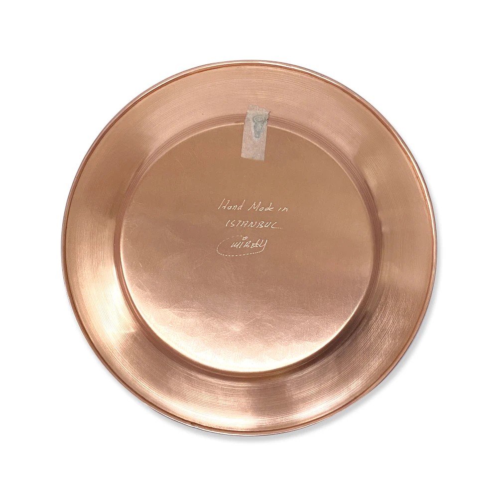 Резные цветы настенная тарелка ручная работа медь абстрактный цветок