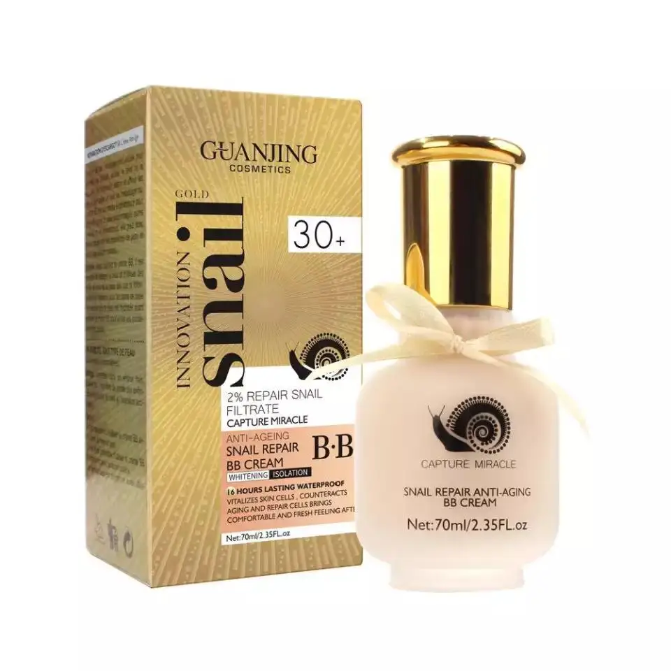 Антивозрастной Guan Jing cream 30+ BB-крем с муцином улитки матирующий эффект anti-aging Snail 70ml