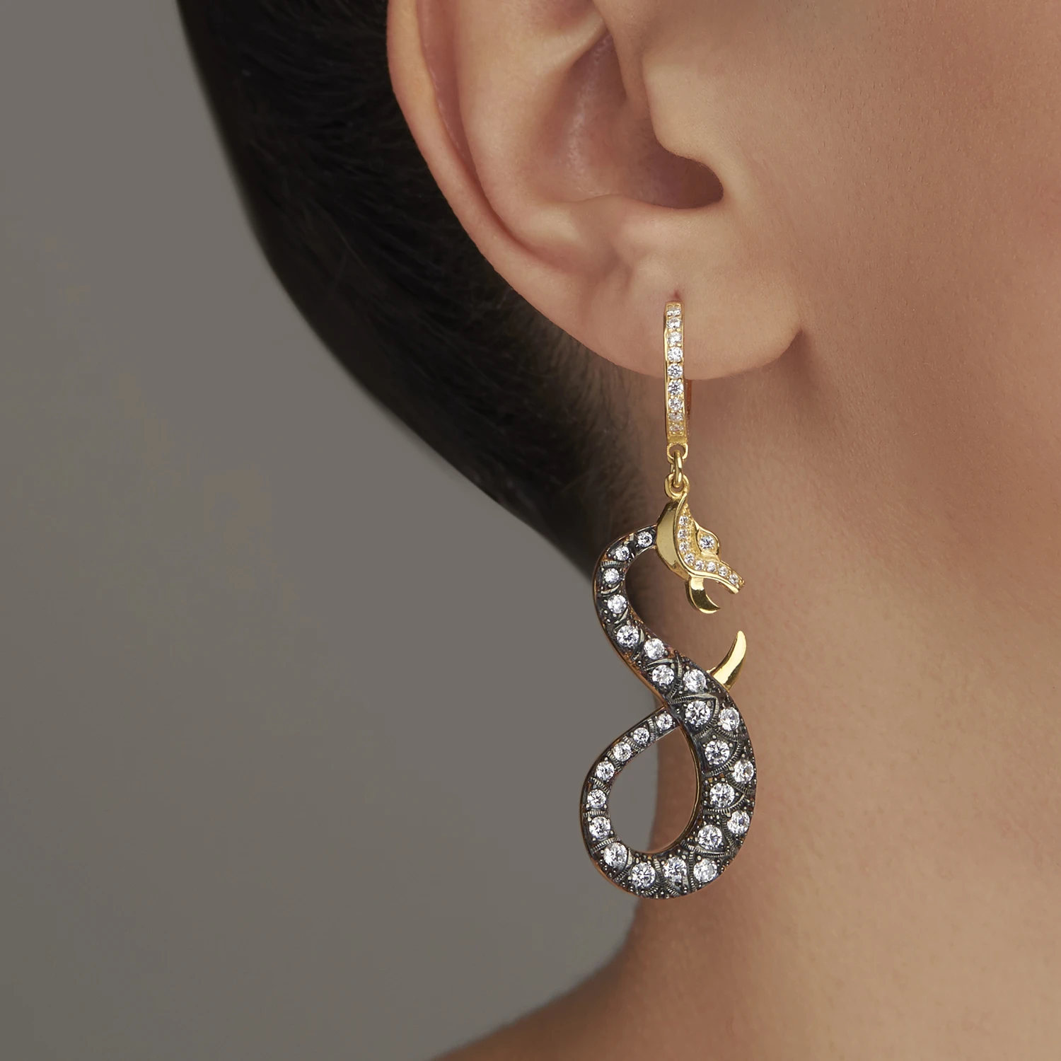 

925 Sterling Silver Dragon Earrings