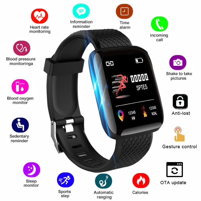 Умный Фитнес браслет с измерением пульса и давления|Смарт-браслеты| |