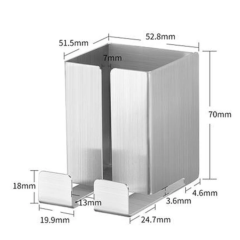 3 шт. держатель для бритвенного станка Нержавеющая сталь настенный клеящийся