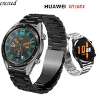 Ремешок для часов Huawei, браслет из нержавеющей стали для Samsung Galaxy watch 3 45 мм46 мм42 ммActive-2S3S2, 20 мм 22 мм