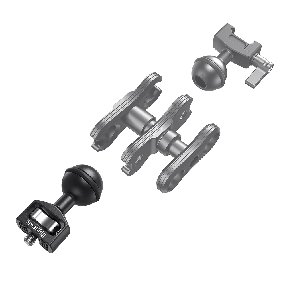SmallRig двойная DSLR сферическая головка с камерой Rig резьбой 1/4 для Magic Arm DIY камера 2132 |