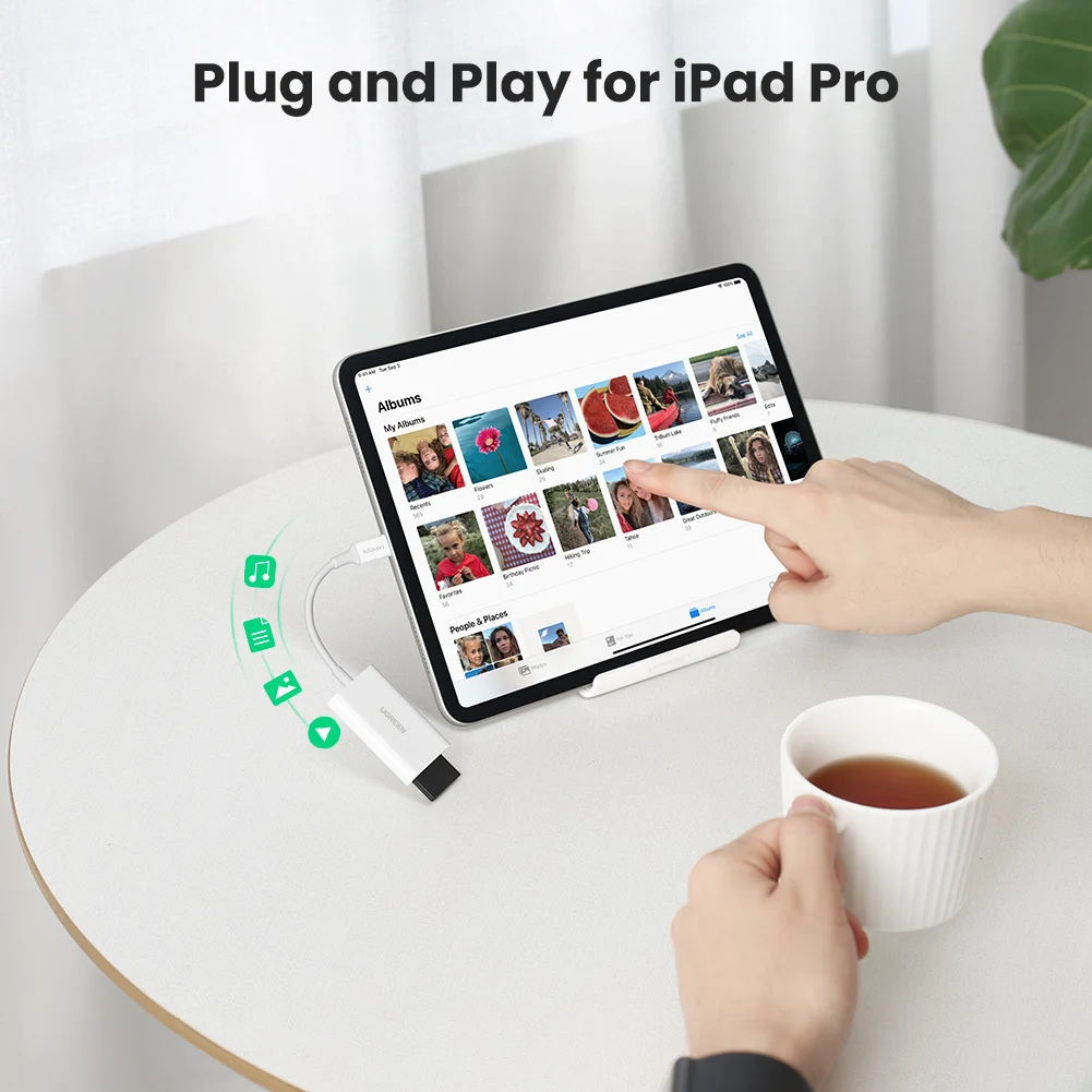 UGREEN кард-ридер Тип C устройство для чтения карт SD TF микро-sd 4 0 UHS-II USB-C3.1 памяти OTG iPad