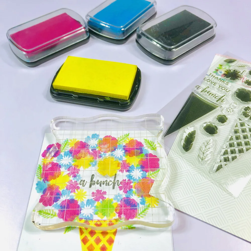 Прозрачные штампы CRZCrafter прозрачные силиконовые Многослойные многоразовые