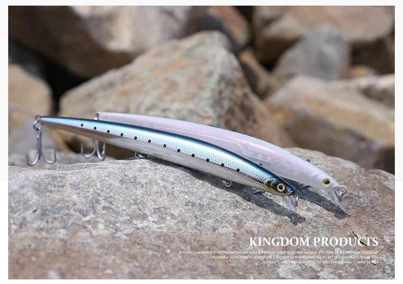 Kingdom Fishing Приманка для морской рыбалки приманка Джеркбейт 180 мм 29 г/33 г плавающий медленно тонущий воблер для мелкой рыбы шесть цветов Модель 5333-S