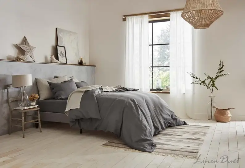 

Linen Curtains, Sheer Linen Curtain Panels, Cafe Curtains Eco Friendly, Boho Curtains, Window Curtains Home Decor, Rod Pocket Fl