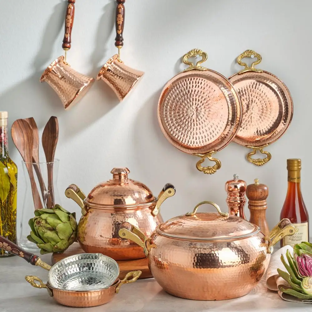 Турецкий традиционный медный кофейник ручной работы оттоманка кофейный чай