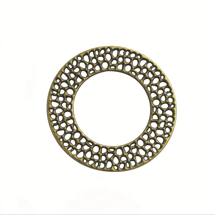 20 штук полый античный серебряный тон/Античная бронзовая подвеска ожерелье