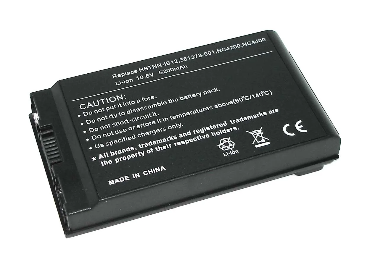 Аккумуляторная батарея для ноутбука HP Compaq NC4400 (HSTNN-IB12) 5200mAh OEM черная |