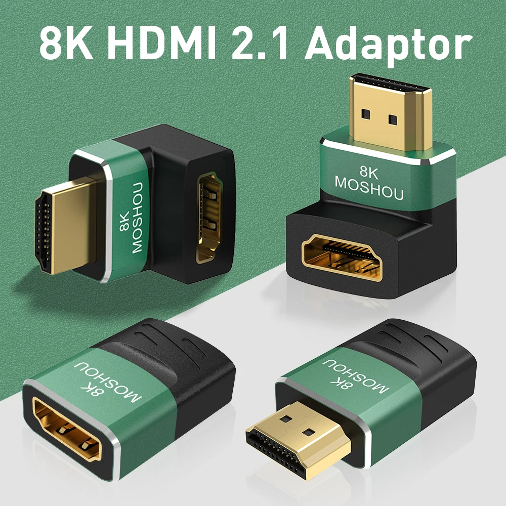 Адаптер для кабеля MOSHOU 8K HDMI 2 1 Угол поворота 270 градусов шт. переходники папа-мама