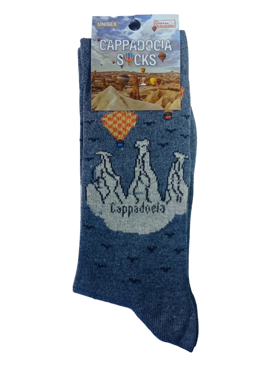 

2-pack, unisex long socks made of soft fabric with Cappadocia pattern, with vivid colors and patterns
