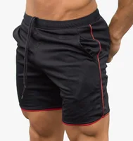 2 In 1 Men Fitness Shorts Quick Drying Gym Beach Shorts Summer Lounging Sport Workout Running Short Pants with Pockets