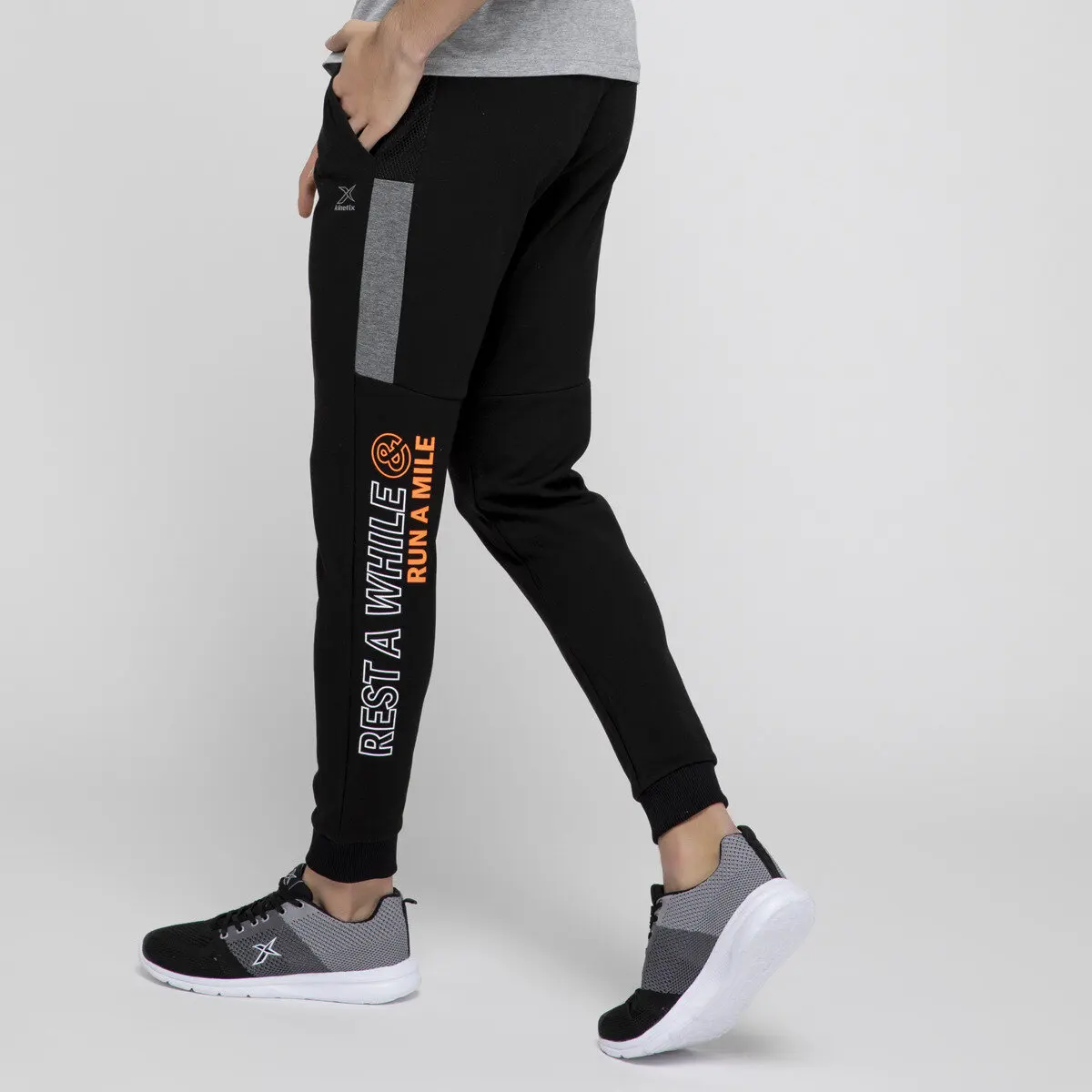 FLO CALDER 4 PANT черный мужской спортивный костюм KINETIX|Мужские спортивные костюмы| |