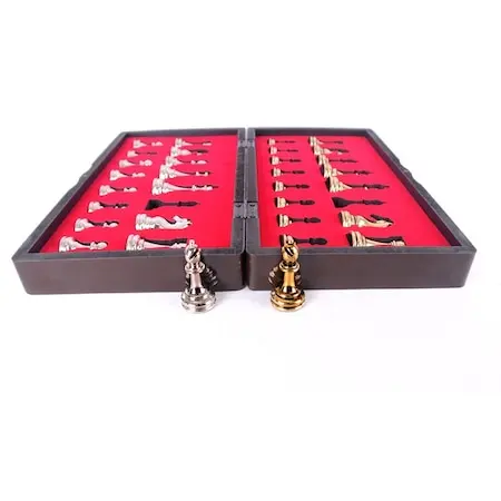 Роскошный Металлический Шахматный набор хромированные шахматы в форме