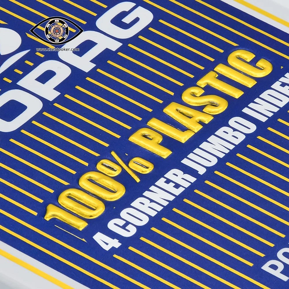 

Marked playing cards for contact lenses, COPAG 4 CORNER Invisible Luminous anti cheat poker, magic tricks decks