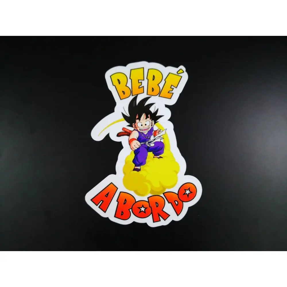 Детские наклейки GOKU на борт автомобиля, высококачественный виниловый клей для детских автомобилей на борту Goku без треугольника, серп Гоку