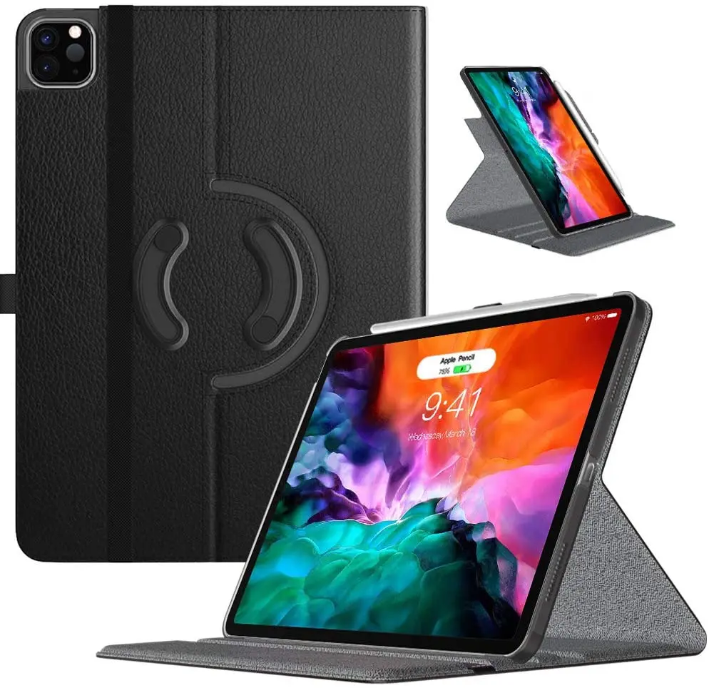Чехол для нового iPad Pro 12 9 дюйма 2021 5-го поколения/2020 4-го поколения вращающаяся на 90