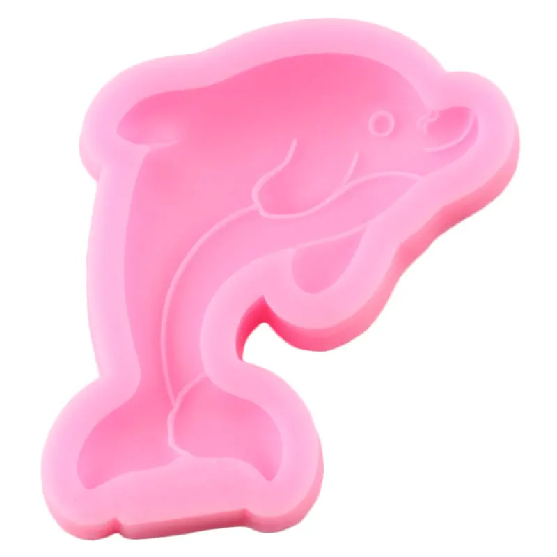

Dolphin Silicone Mold DIY Sea Animals Cupcake Topper Fondant Cake Decorating Tools Candy Polymer Clay Chocolate Gumpaste Moulds