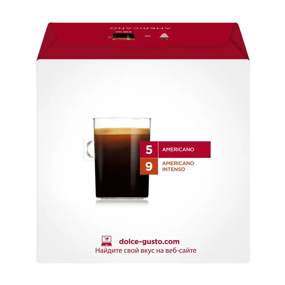 Нескафе Dolce Gusto Кофе Americano 128г|Кофе в капсулах| |