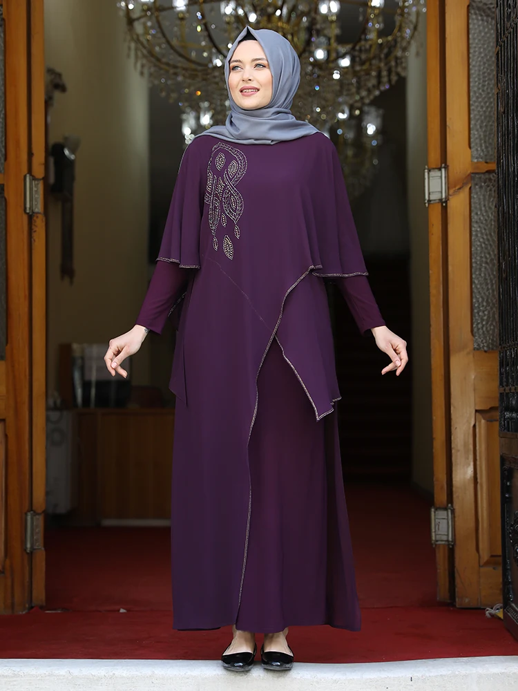 Женское платье Абая мусульманский хиджаб одежда шифоновое покрытие длинное