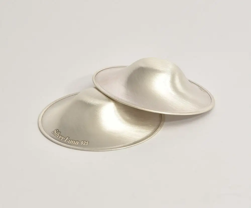 

SilverLuna Nursing Cups. Silver Nursing Pads Postpartum Essential For Protection And Treatment Of Nipple During Breastfeeding