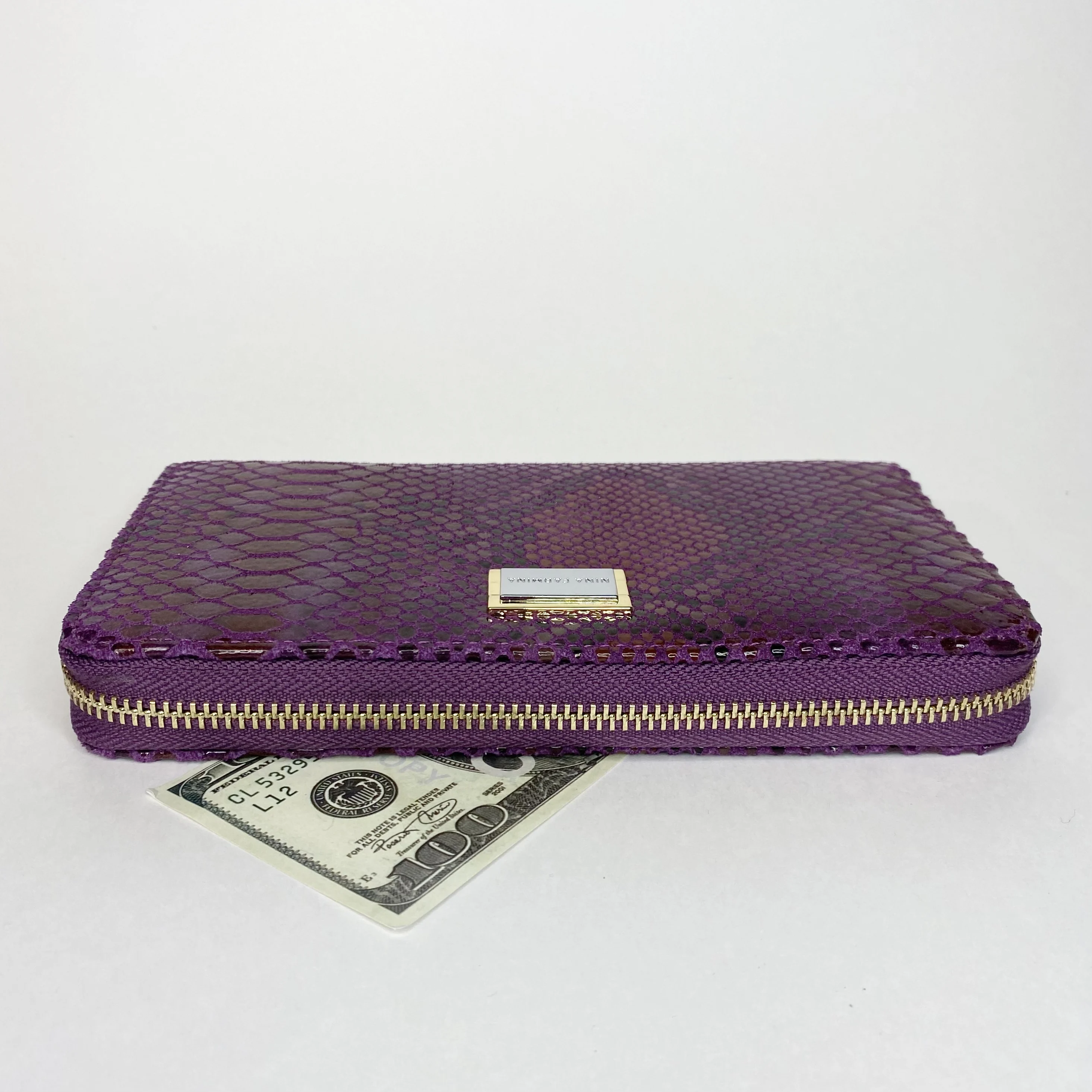 Большой женский кошелек из натуральной кожи на молнии 20/10/2 см. - тренд 2022 доставка